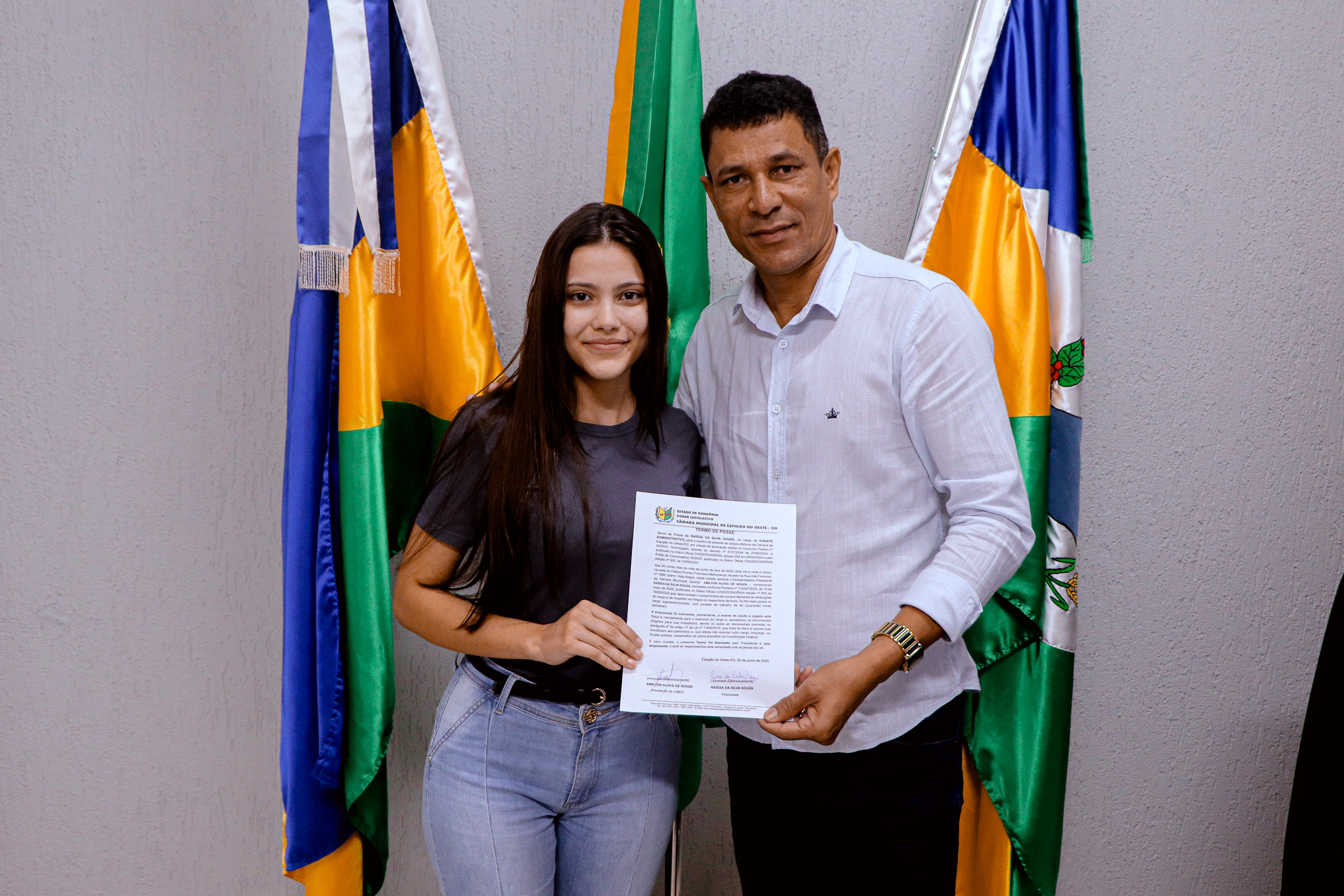 Câmara dá posse e boas-vindas à nova servidora Raissa da Silva Souza