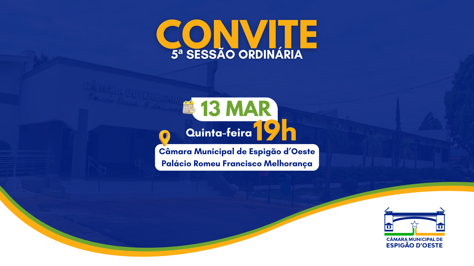 Câmara Municipal realiza 6ª Sessão Ordinária nesta quinta-feira (13)
