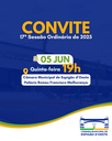 Convite para a 17ª Sessão Ordinária da 11ª Legislatura da Câmara Municipal de Espigão D’Oeste