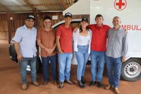 Vereadores participam da entrega oficial de nova ambulância no distrito do 14 de Abril