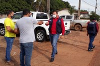 Vereadores acompanham o superintendente do Ministério da Saúde em Espigão 