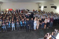 PM de Espigão realiza aula inaugural da 4º  turma da Policia Militar Mirim 