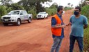 Residente do DER/Cacoal vem a Espigão verificar demandas pontuais em rodovias