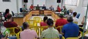 Vereadores participam da reunião para eleição da diretoria da Aspomer.