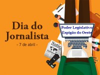 Mensagens da Câmara de Vereadores de Espigão do Oeste ao Dia do Jornalista