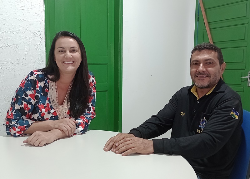 Vereadora Delker Nobre visita a 4º Residencia Regional do DER em Cacoal