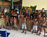 Vice-Presidente da Câmara, Sirineu Wutk prestigia inauguração de escola na T.I. do Roosevelt